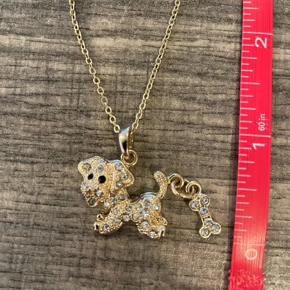 Puppy with Bone Tail Necklace - Picture 5 of 5